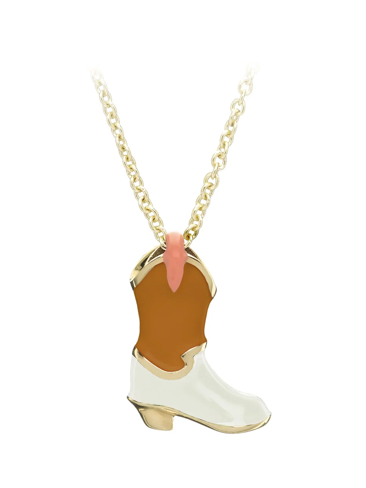 Cowboy Boot Enamel Necklace Cowboy Boot Enamel Necklace