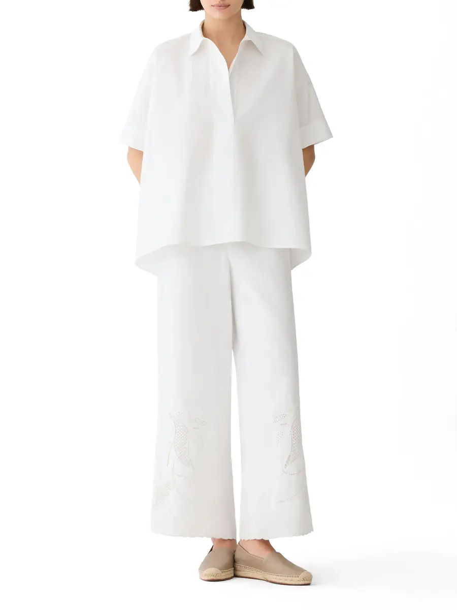 LAFAYETTE 148 Embroidered Riverside Linen Pants | Thumbnail 2 LAFAYETTE 148 Embroidered Riverside Linen Pants | Thumbnail 2