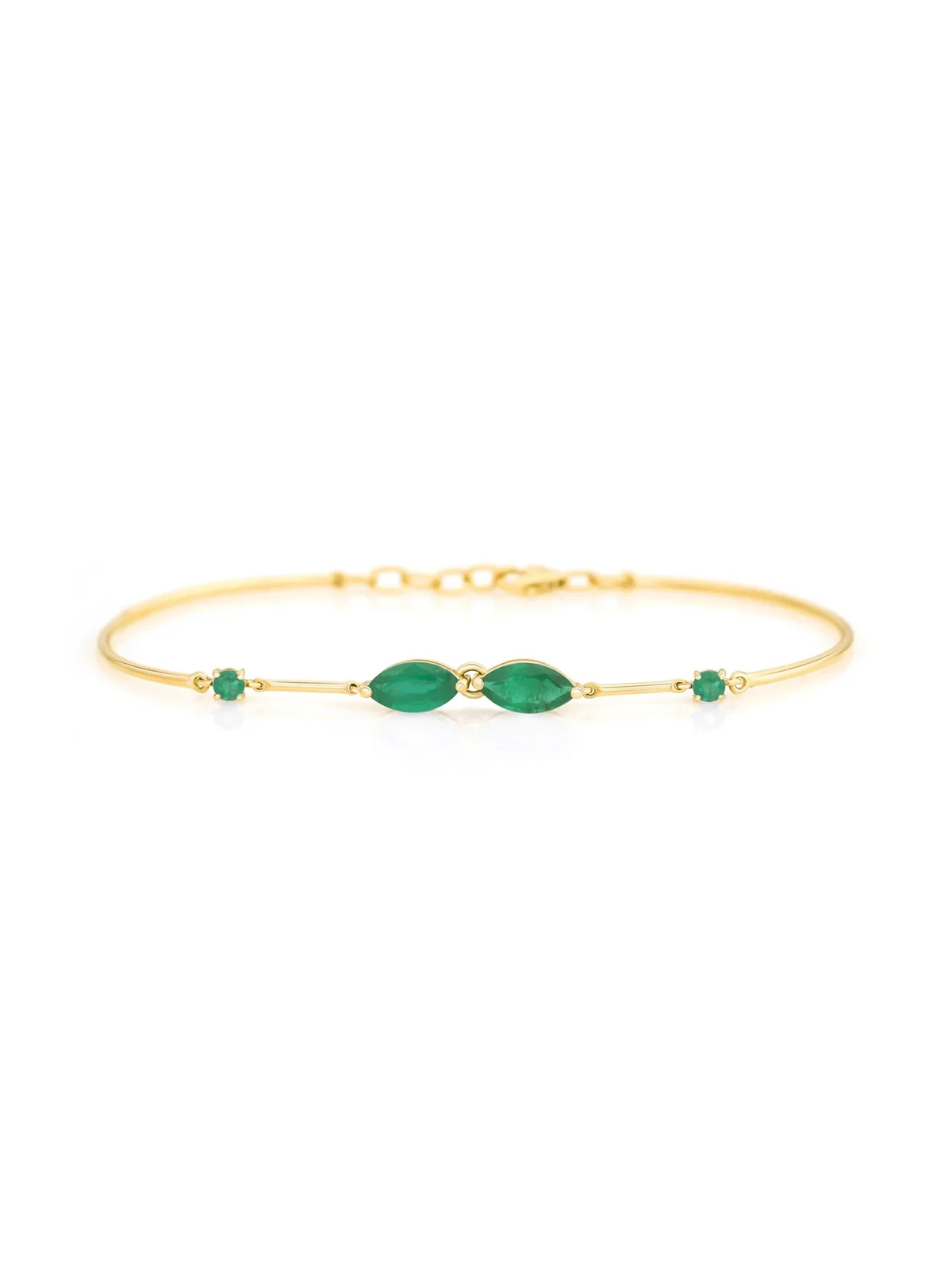 Emerald Marquise Duo Bangle Emerald Marquise Duo Bangle