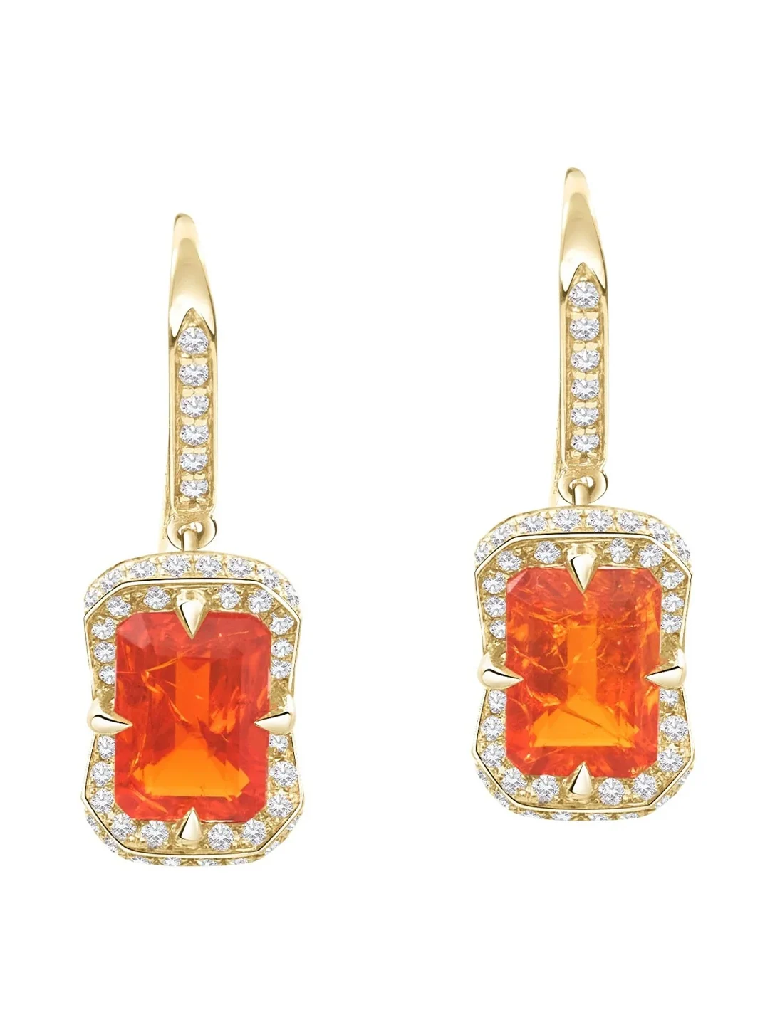 YI COLLECTION Fire Opal Aurora Earrings
