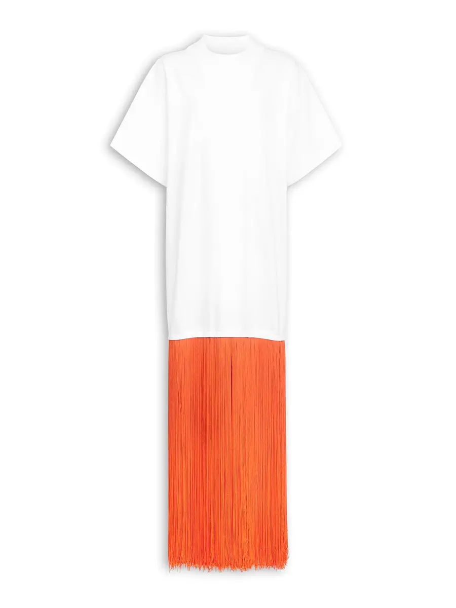 Fringed Cotton T-Shirt Fringed Cotton T-Shirt