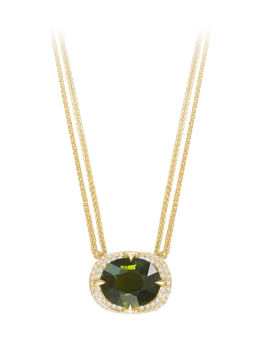 YI COLLECTION Green Tourmaline Aurora Necklace | Thumbnail 2 YI COLLECTION Green Tourmaline Aurora Necklace | Thumbnail 2