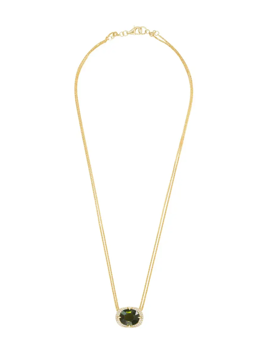 YI COLLECTION Green Tourmaline Aurora Necklace | Image 1 YI COLLECTION Green Tourmaline Aurora Necklace | Image 1