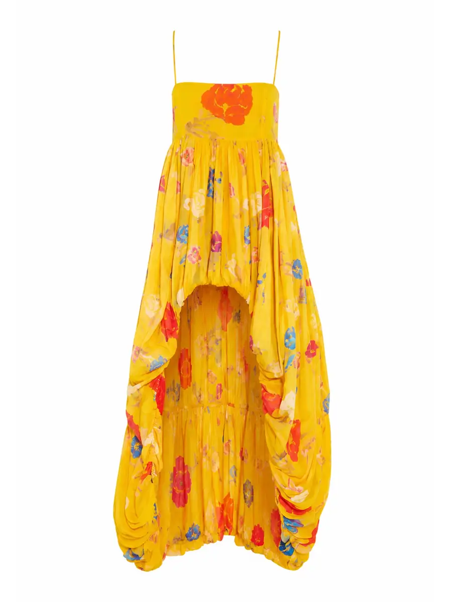 Isabelle High-Low Silk Gown Isabelle High-Low Silk Gown