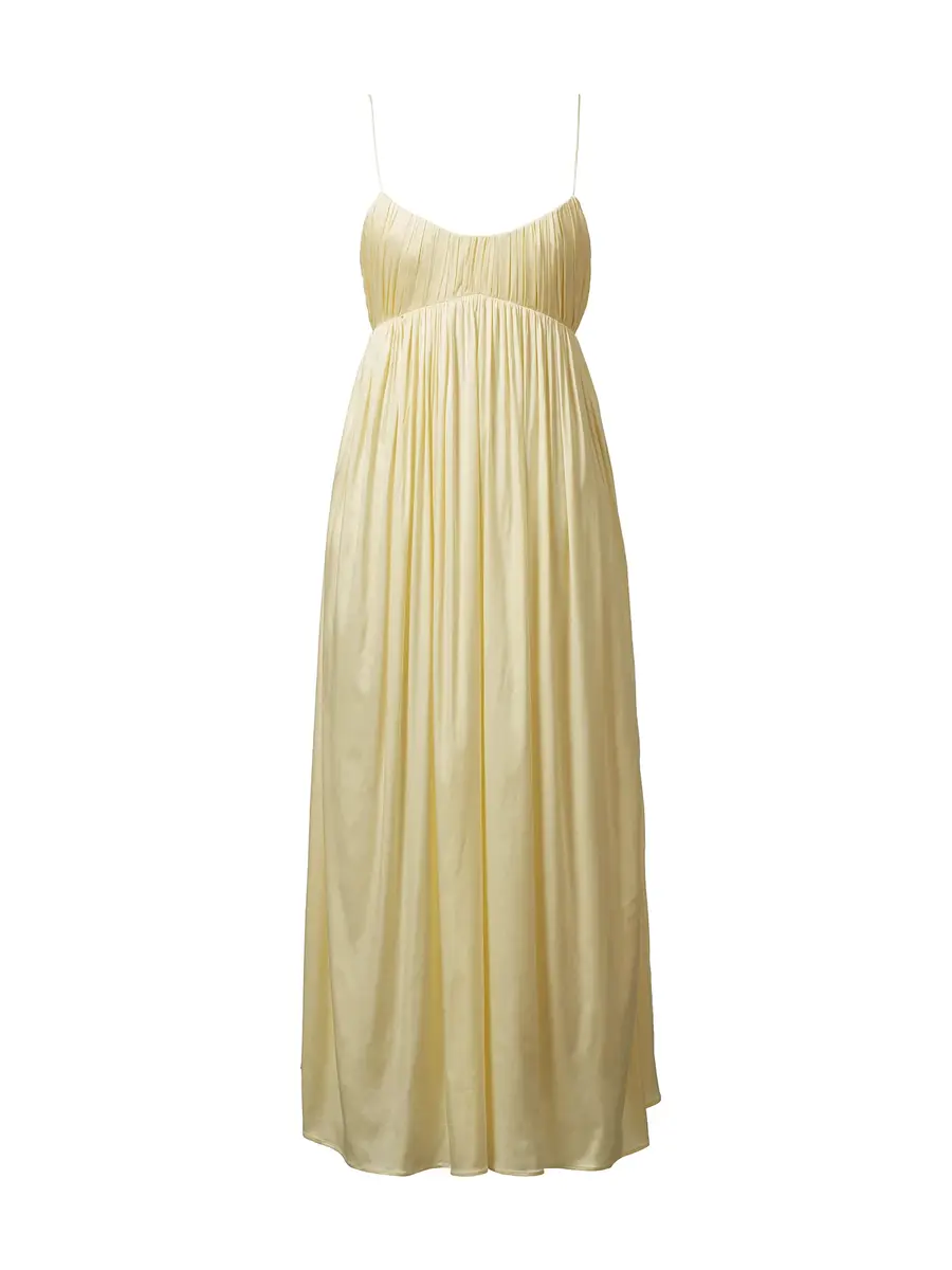 Tove Katrine Pleated Satin Maxi Dress | Image 1 Tove Katrine Pleated Satin Maxi Dress | Image 1