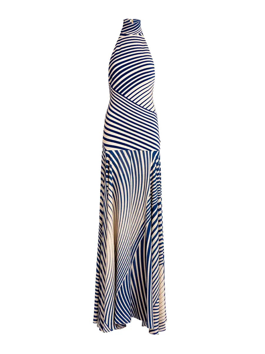 Silvia Tcherassi Leonore Halter Maxi Dress | Image 1 Silvia Tcherassi Leonore Halter Maxi Dress | Image 1