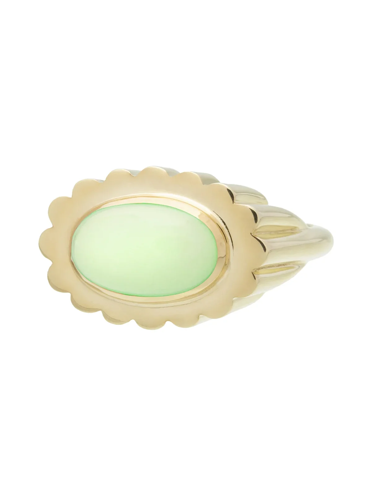 Margarita Chrysoprase Cabochon Ring
