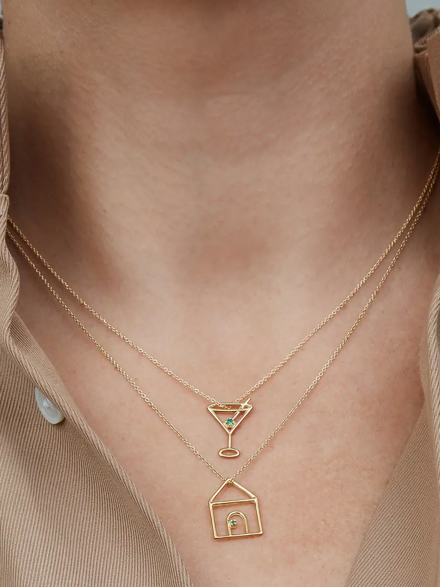 Aliita Martini Emerald Necklace | Thumbnail 2 Aliita Martini Emerald Necklace | Thumbnail 2