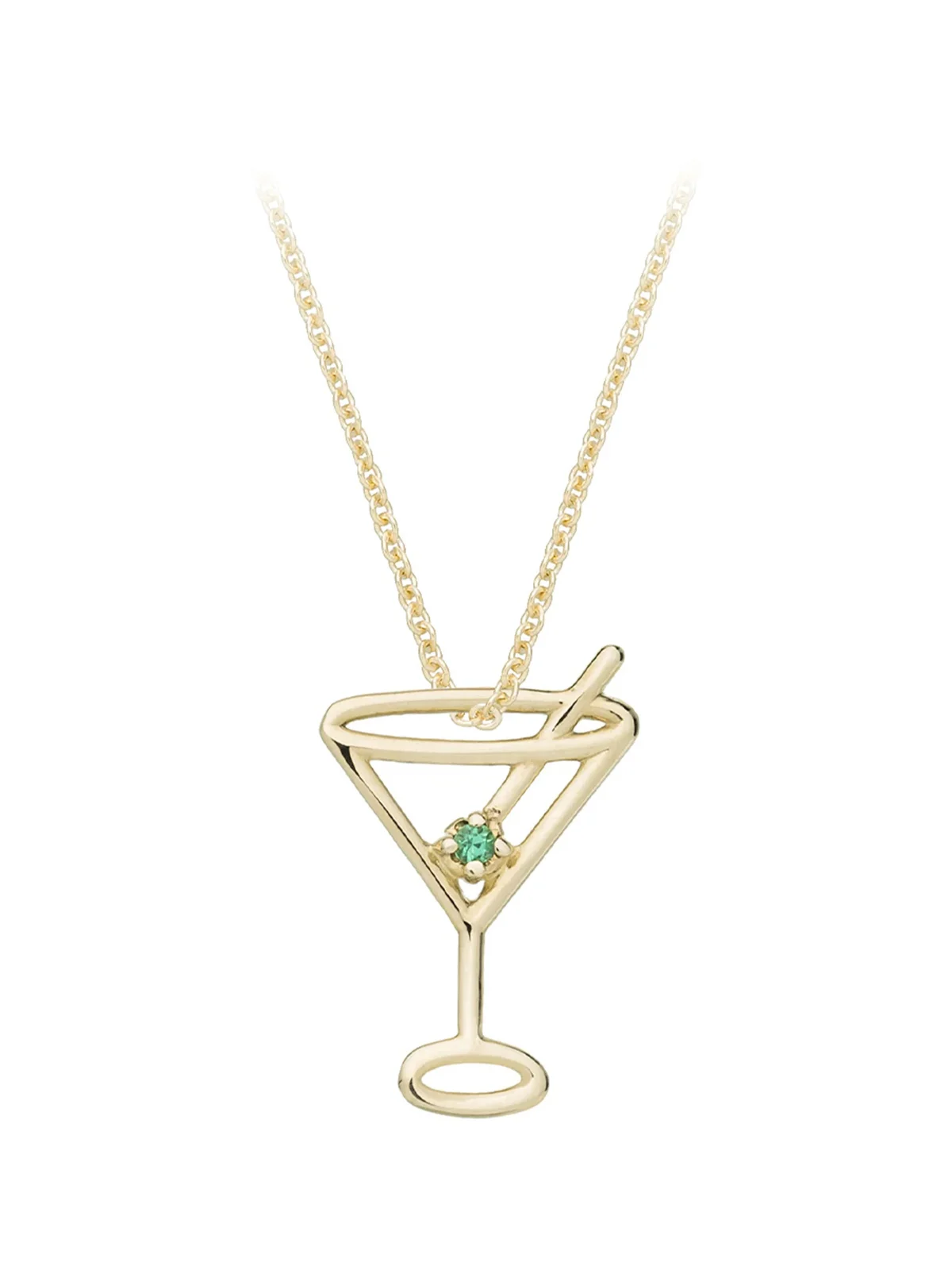 Martini Emerald Necklace