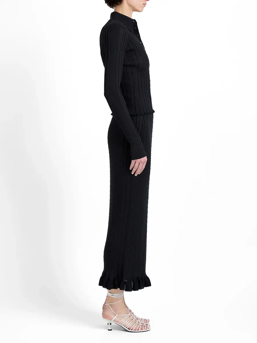 Proenza Schouler Monet Fine Knit Midi Skirt | Thumbnail 3 Proenza Schouler Monet Fine Knit Midi Skirt | Thumbnail 3