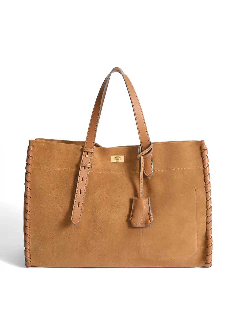 Anya Hindmarch Mortimer Suede Whipstitch Tote | Image 1 Anya Hindmarch Mortimer Suede Whipstitch Tote | Image 1