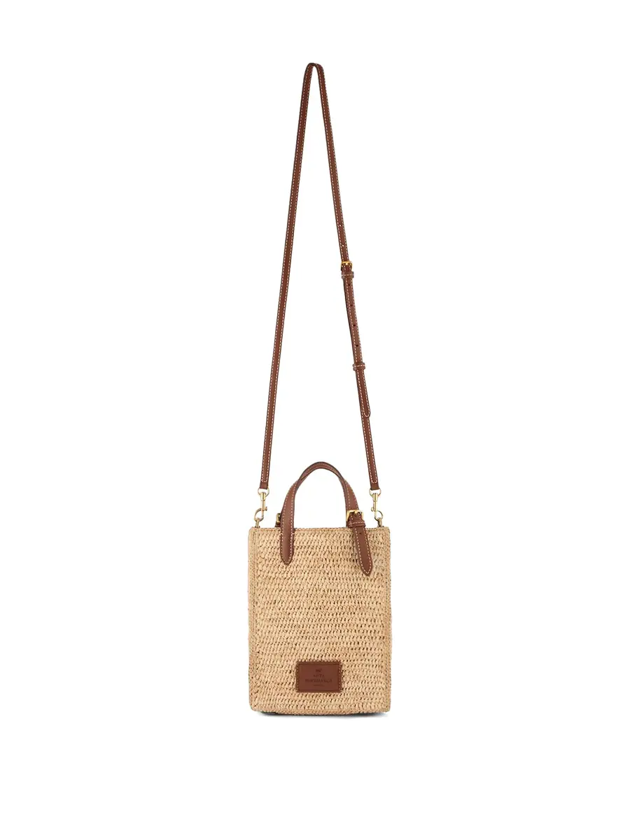 Anya Hindmarch N/S Raffia Eyes Mini Crossbody Tote | Thumbnail 2 Anya Hindmarch N/S Raffia Eyes Mini Crossbody Tote | Thumbnail 2