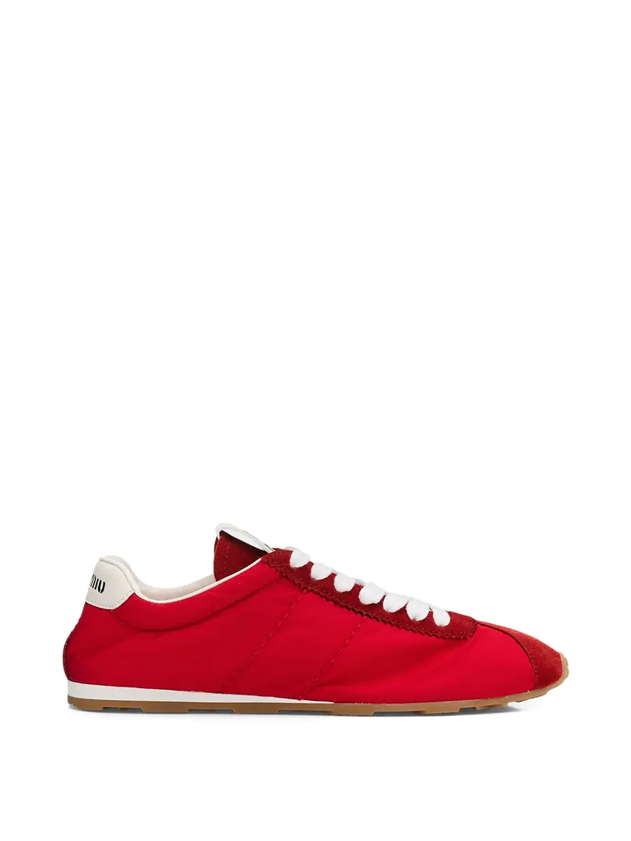 Miu Miu Nylon and Suede Sneakers | Image 1 Miu Miu Nylon and Suede Sneakers | Image 1