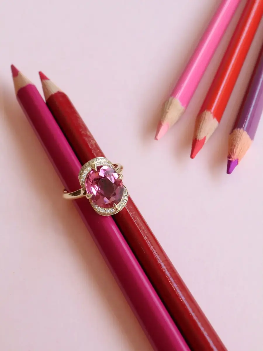 YI COLLECTION Pink Tourmaline Aurora Supreme Ring | Thumbnail 3 YI COLLECTION Pink Tourmaline Aurora Supreme Ring | Thumbnail 3