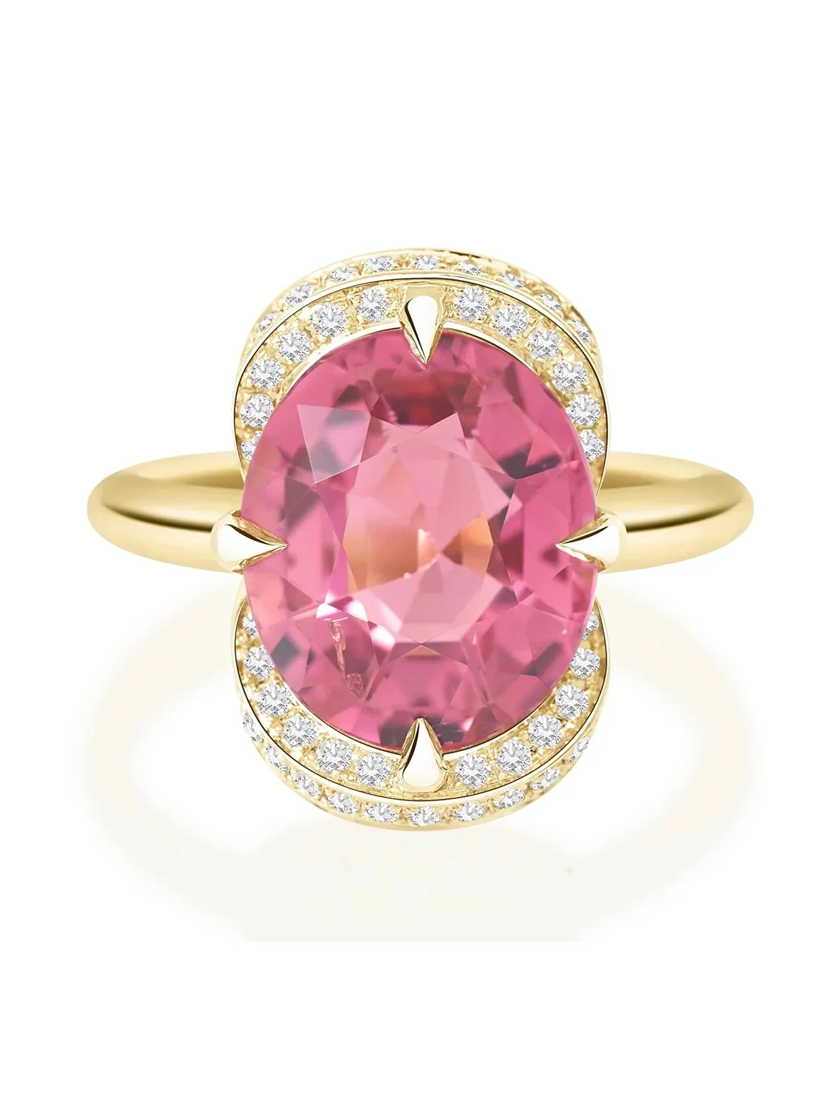 YI COLLECTION Pink Tourmaline Aurora Supreme Ring