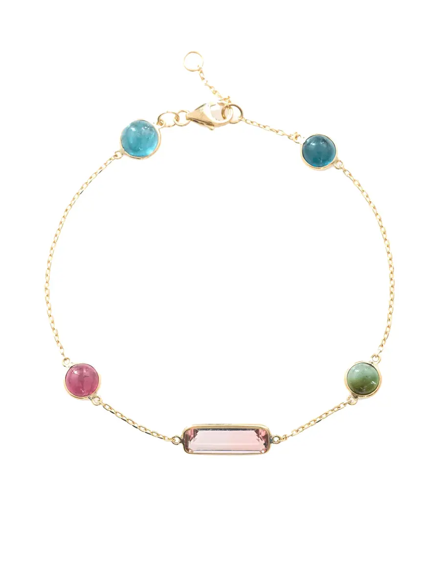 YI COLLECTION Pink Tourmaline Candy Bracelet | Image 1 YI COLLECTION Pink Tourmaline Candy Bracelet | Image 1