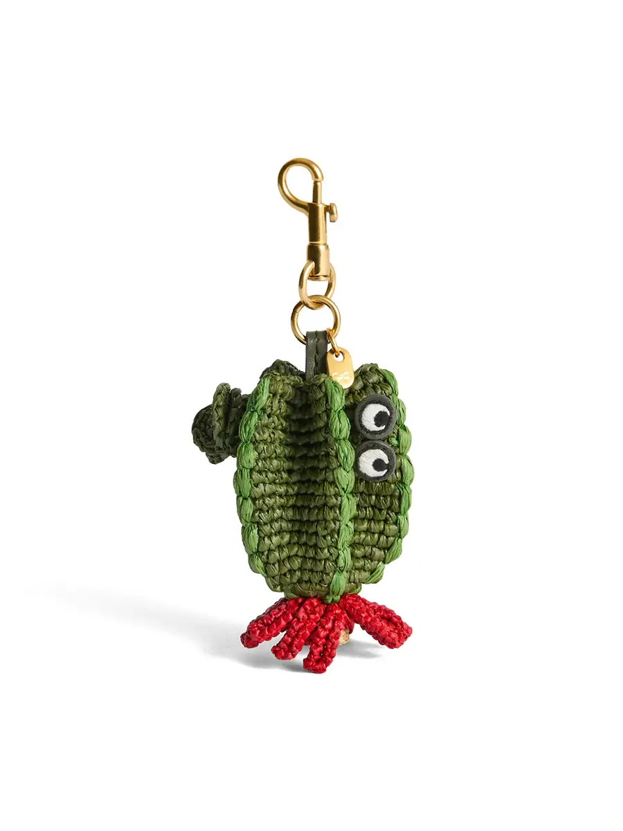 Anya Hindmarch Raffia Cactus Charm | Image 1 Anya Hindmarch Raffia Cactus Charm | Image 1