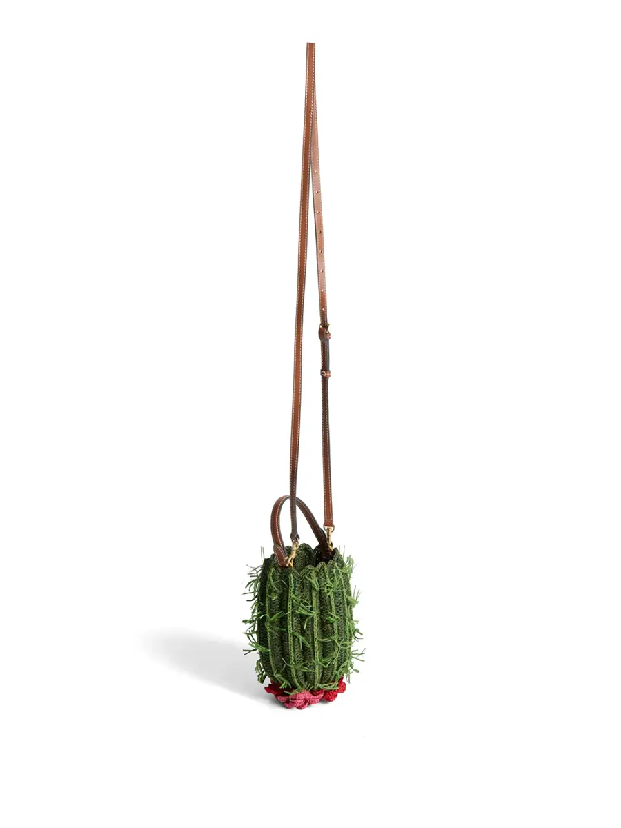 Anya Hindmarch Raffia Cactus Crossbody Bag | Thumbnail 4 Anya Hindmarch Raffia Cactus Crossbody Bag | Thumbnail 4