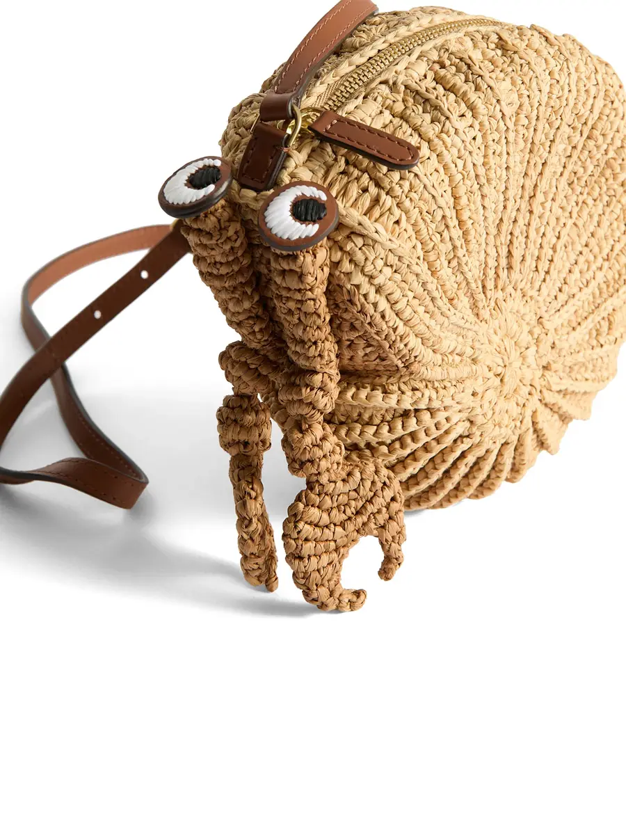 Anya Hindmarch Raffia Hermit Crab Crossbody Bag | Thumbnail 3