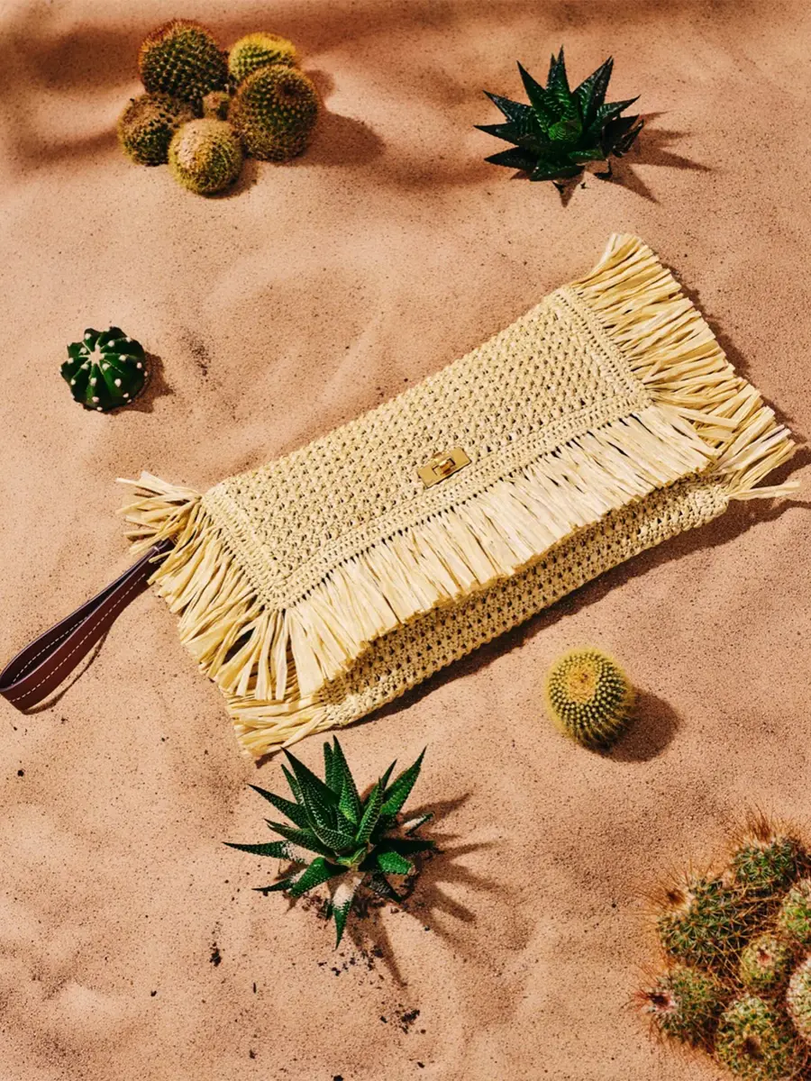 Anya Hindmarch Raffia Oversized Clutch | Thumbnail 2 Anya Hindmarch Raffia Oversized Clutch | Thumbnail 2