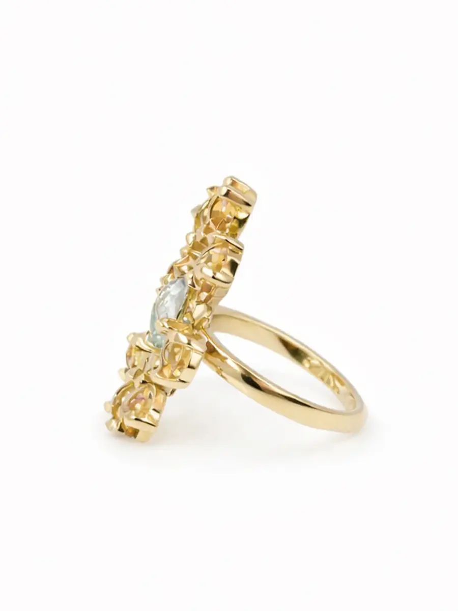 REIGN LA Raj Flower Ring | Thumbnail 2 REIGN LA Raj Flower Ring | Thumbnail 2