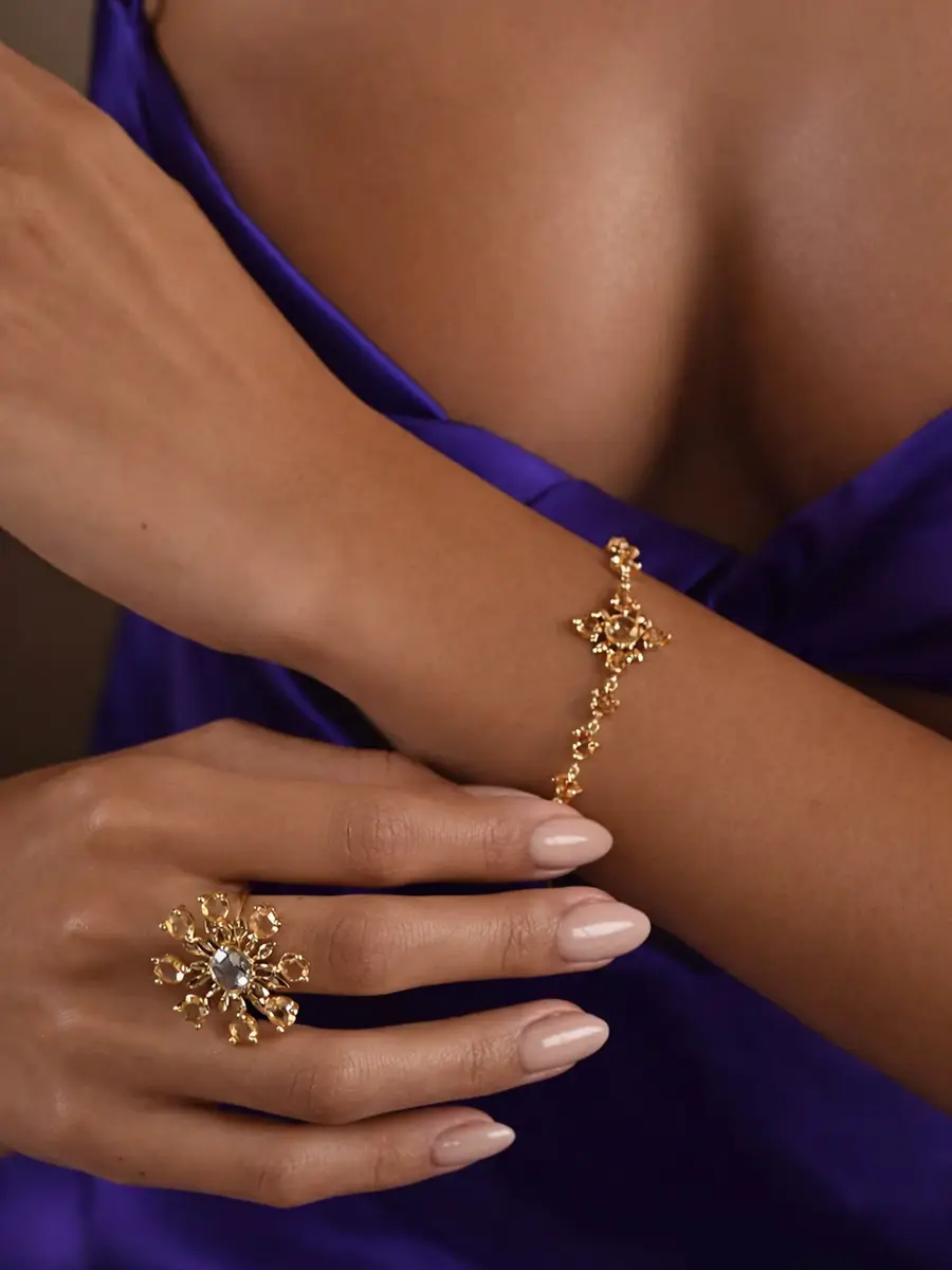 REIGN LA Raj Flower Ring | Thumbnail 3 REIGN LA Raj Flower Ring | Thumbnail 3