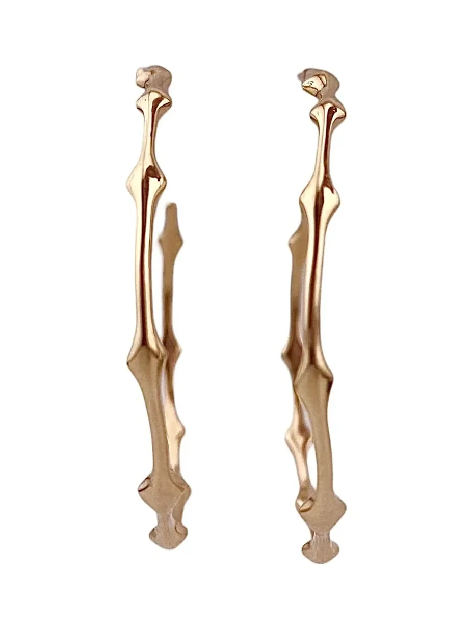 REIGN LA Rani Thorn Medium Hoop Earrings