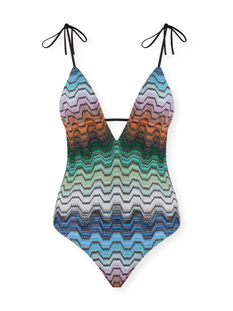 Missoni Raschel Lamé Striped One-Piece | Image 1 Missoni Raschel Lamé Striped One-Piece | Image 1