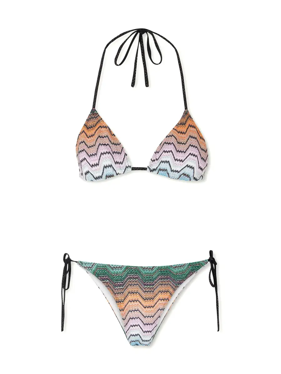 Missoni Raschel Lamé Striped Triangle Bikini | Image 1 Missoni Raschel Lamé Striped Triangle Bikini | Image 1
