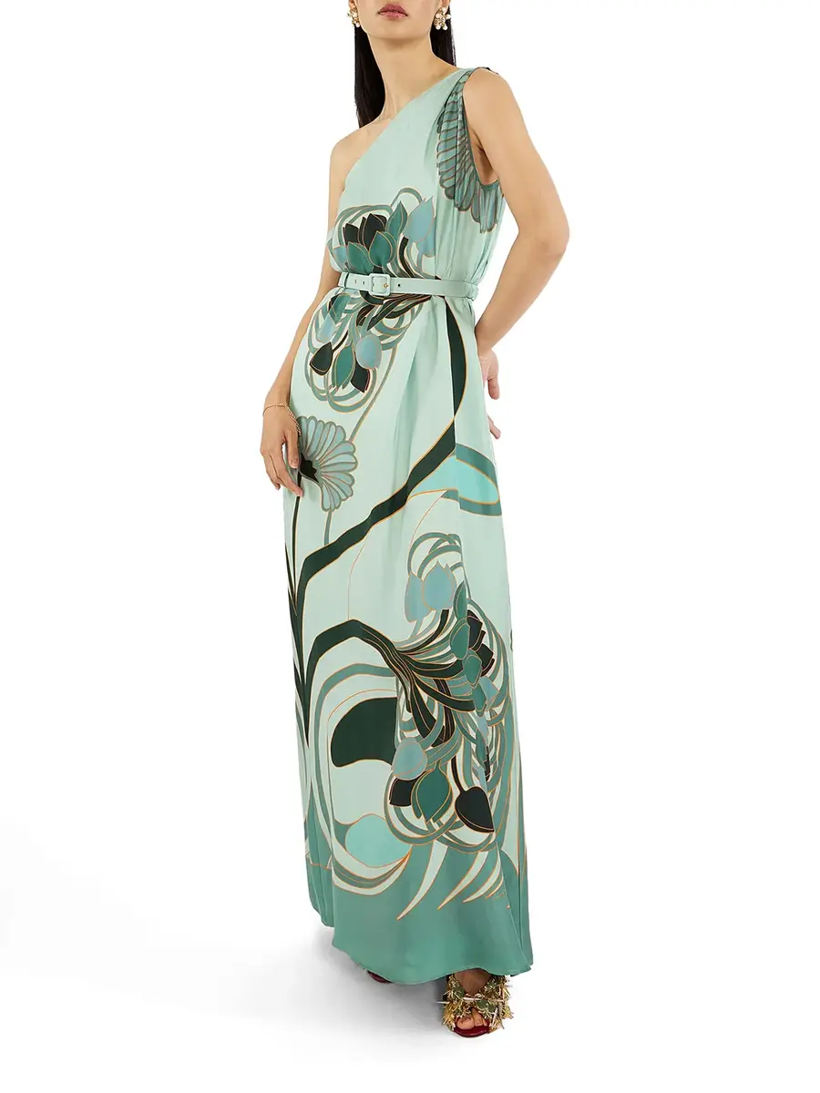 La DoubleJ Roy One-Shoulder Silk Maxi Dress | Thumbnail 2 La DoubleJ Roy One-Shoulder Silk Maxi Dress | Thumbnail 2