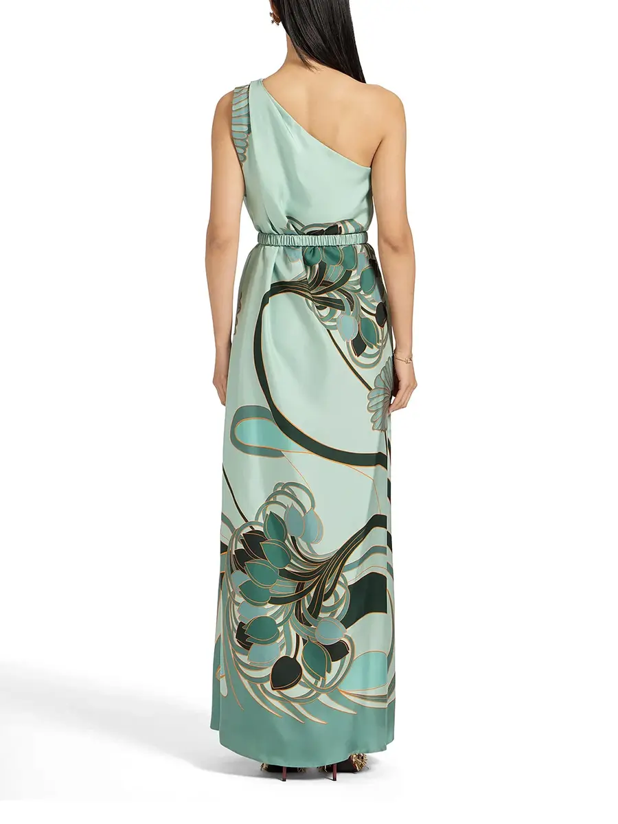 La DoubleJ Roy One-Shoulder Silk Maxi Dress | Thumbnail 3 La DoubleJ Roy One-Shoulder Silk Maxi Dress | Thumbnail 3