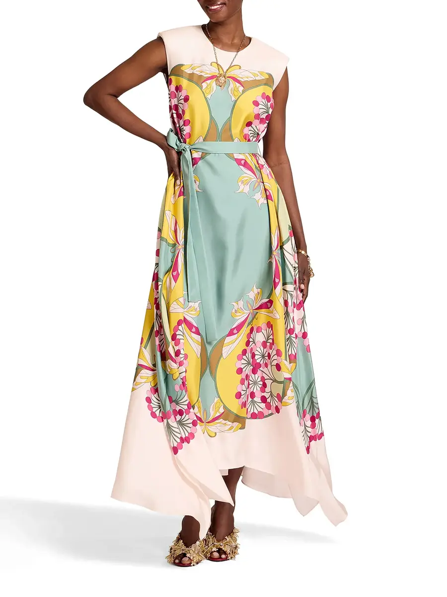 La DoubleJ San Carlo Silk Midi Dress | Thumbnail 2 La DoubleJ San Carlo Silk Midi Dress | Thumbnail 2