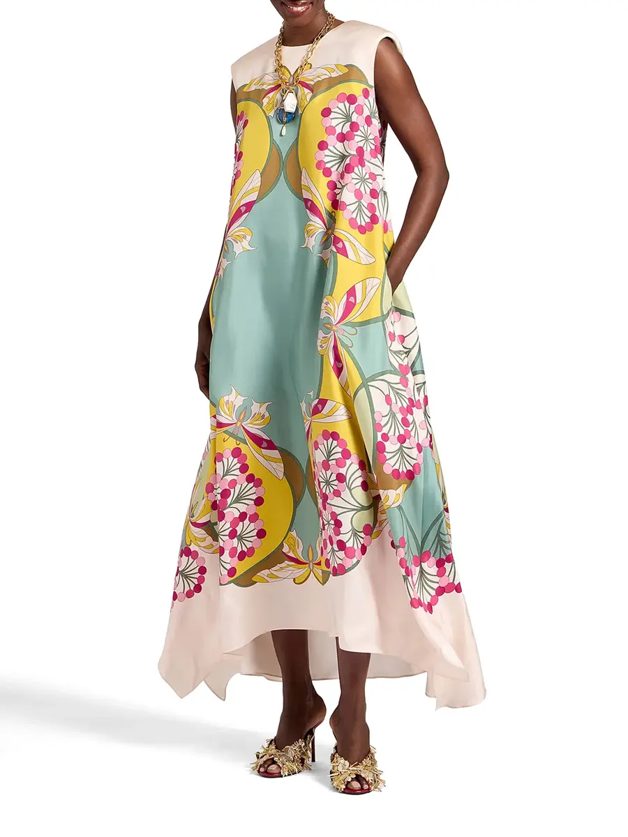 La DoubleJ San Carlo Silk Midi Dress | Thumbnail 3 La DoubleJ San Carlo Silk Midi Dress | Thumbnail 3