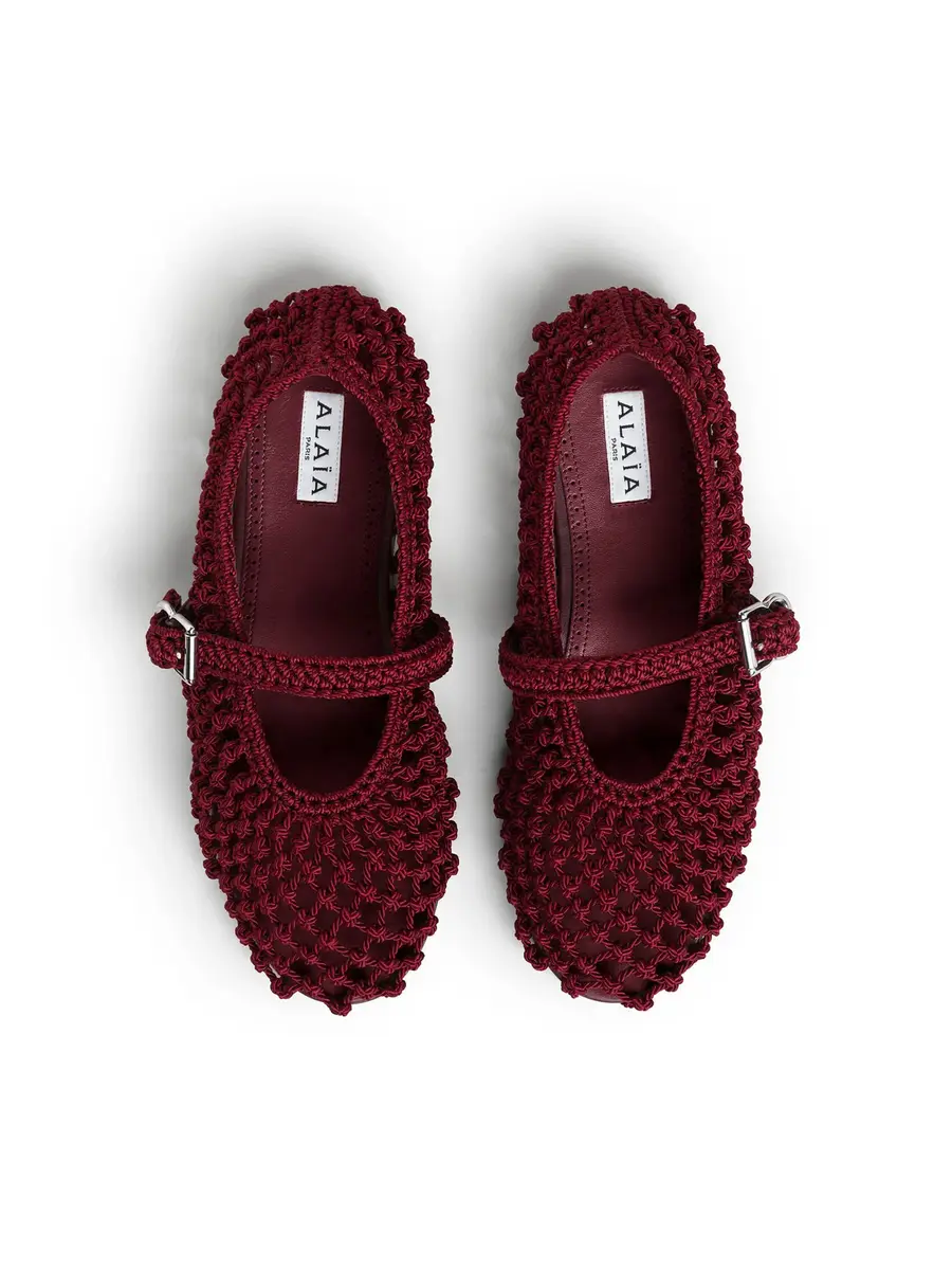 Alaïa Satin Cord Ballet Flats | Thumbnail 2