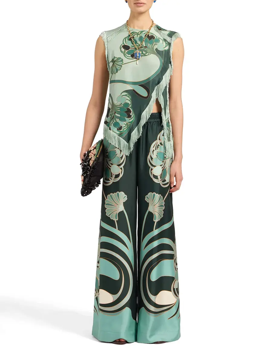 La DoubleJ Silk Twill Palazzo Pants | Thumbnail 2