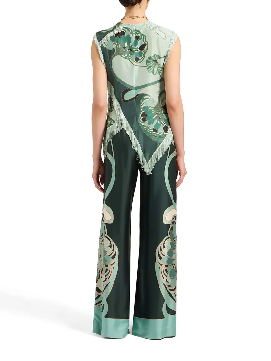 La DoubleJ Silk Twill Palazzo Pants | Thumbnail 3