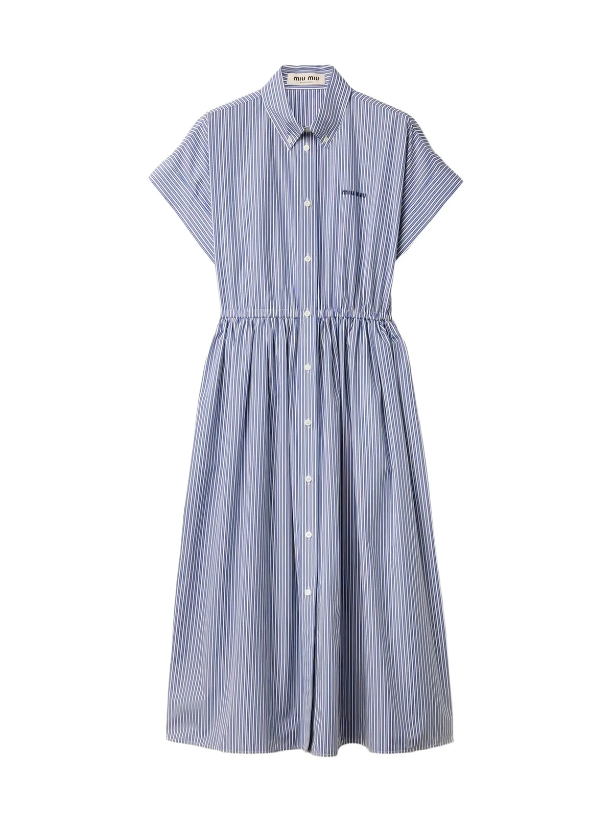Miu Miu Striped Poplin Shirtdress