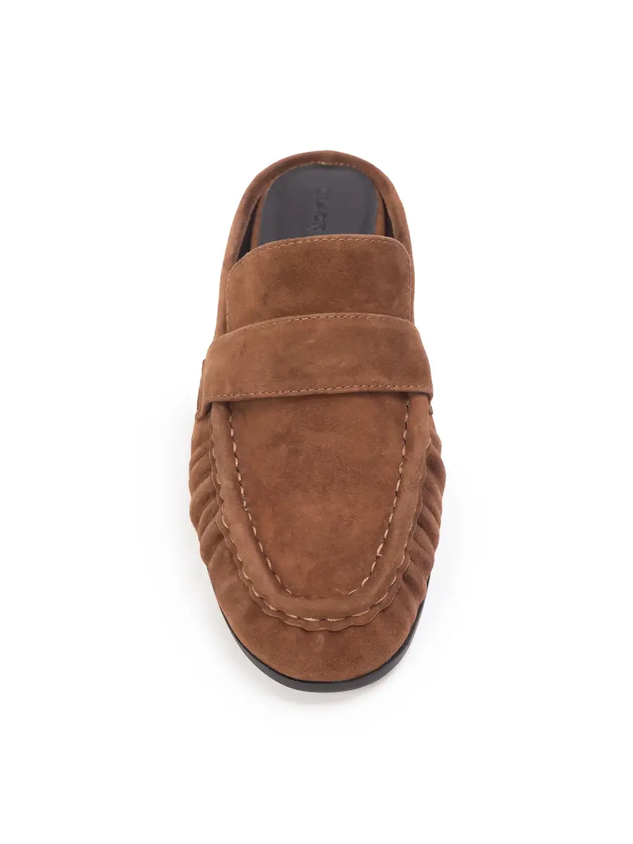 Black Suede Studio Suede Gabby Loafer Mules | Thumbnail 4 Black Suede Studio Suede Gabby Loafer Mules | Thumbnail 4