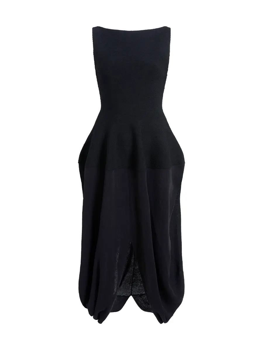 Proenza Schouler Sukki Draped Midi Dress | Image 1 Proenza Schouler Sukki Draped Midi Dress | Image 1