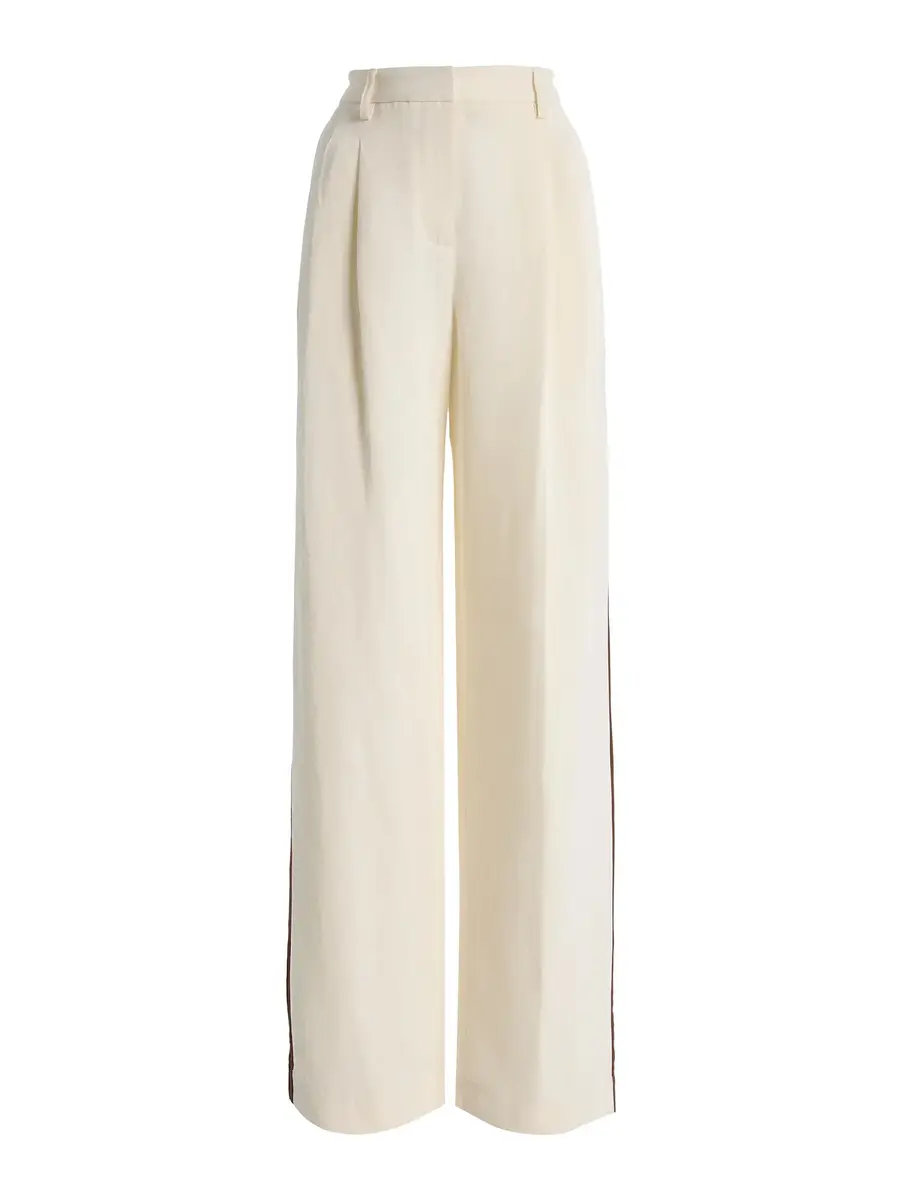 TWP Sulli Pants with Tux in Coated Viscose Linen