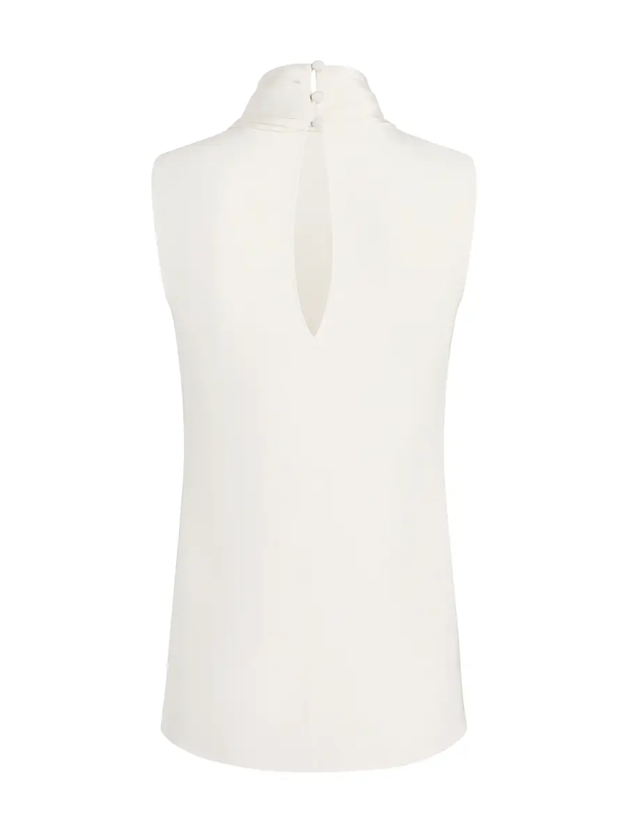 Adam Lippes Swayze Silk Scarf-Neck Top | Thumbnail 2