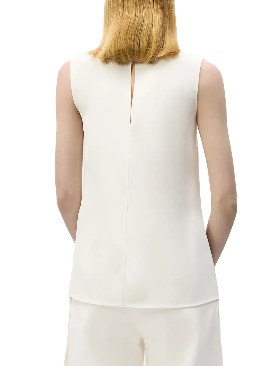Adam Lippes Swayze Silk Scarf-Neck Top | Thumbnail 5