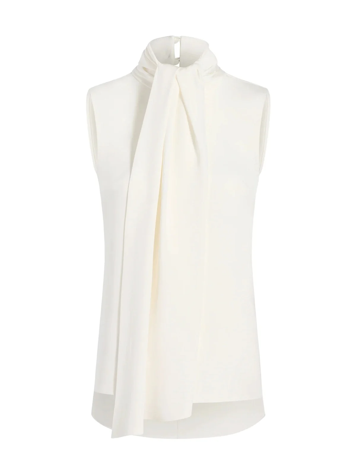 Swayze Silk Scarf-Neck Top Swayze Silk Scarf-Neck Top