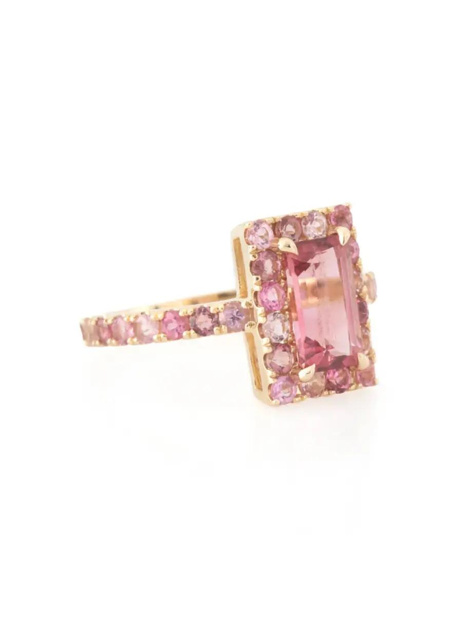 YI COLLECTION Tourmaline Bubble Gum Candy Ring | Thumbnail 2