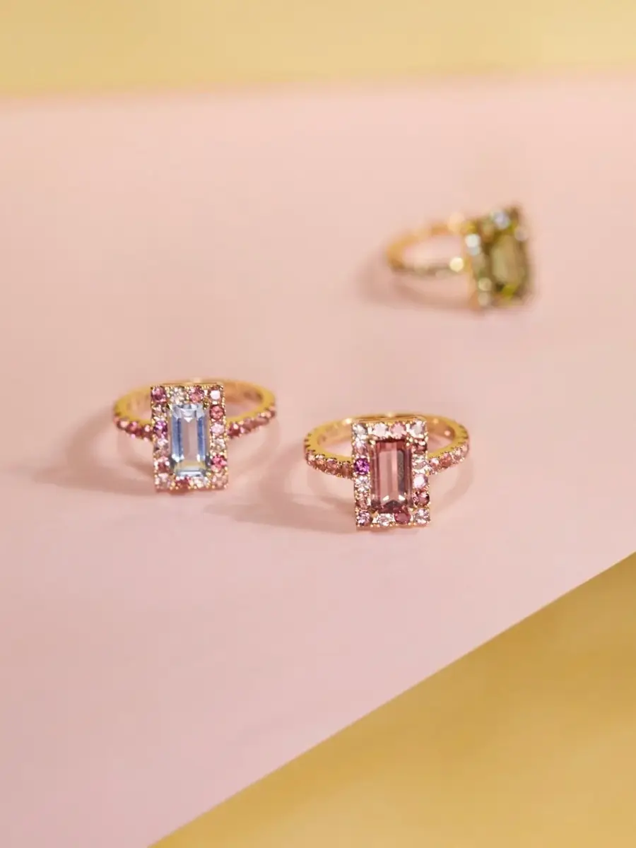 YI COLLECTION Tourmaline Bubble Gum Candy Ring | Thumbnail 4
