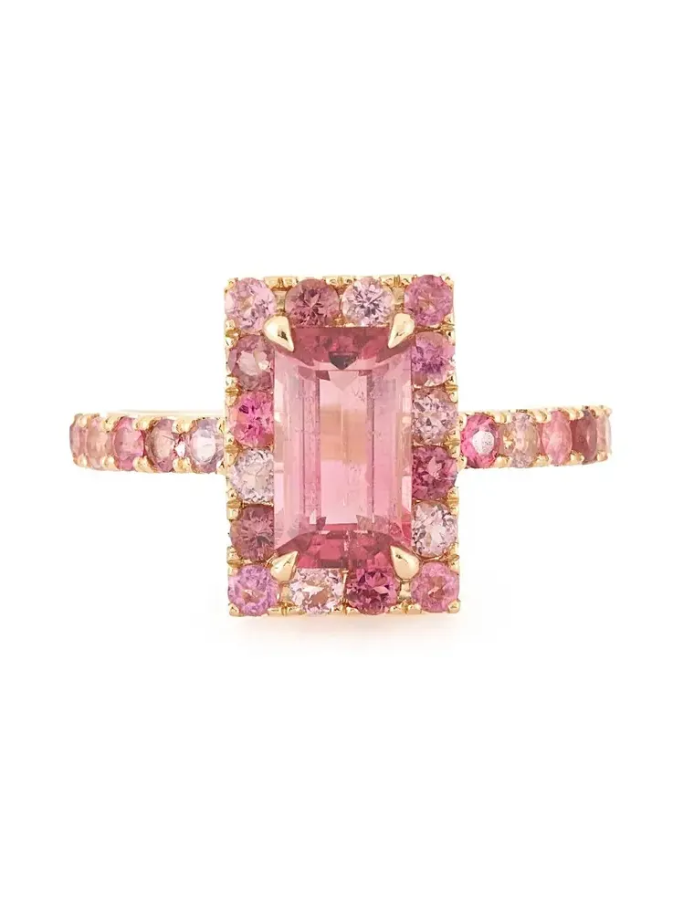 YI COLLECTION Tourmaline Bubble Gum Candy Ring