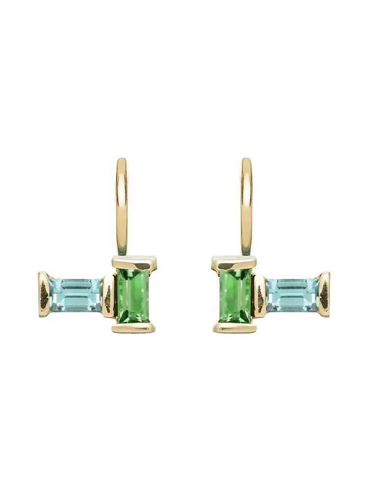 Tuo y Yo Peridot and Aquamarine Earrings Tuo y Yo Peridot and Aquamarine Earrings