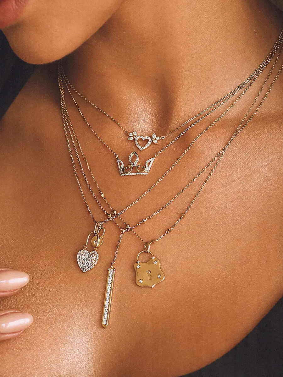 REIGN LA Vajra Diamond Bar Necklace | Thumbnail 2