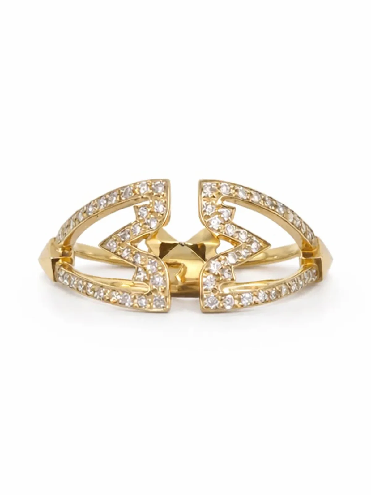 REIGN LA Vajra Diamond Crown Cage Ring