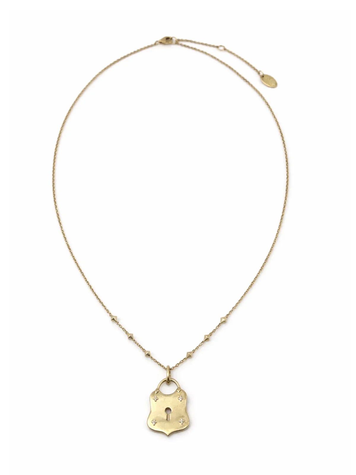 Vajra Diamond Lock Necklace